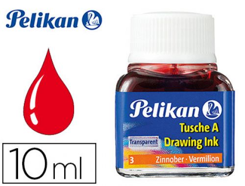 Tinta da china pelikan frasco 10 ml vermelha , Pelikan , 10713 , 4012700201522